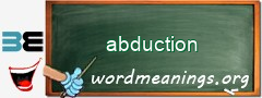 WordMeaning blackboard for abduction